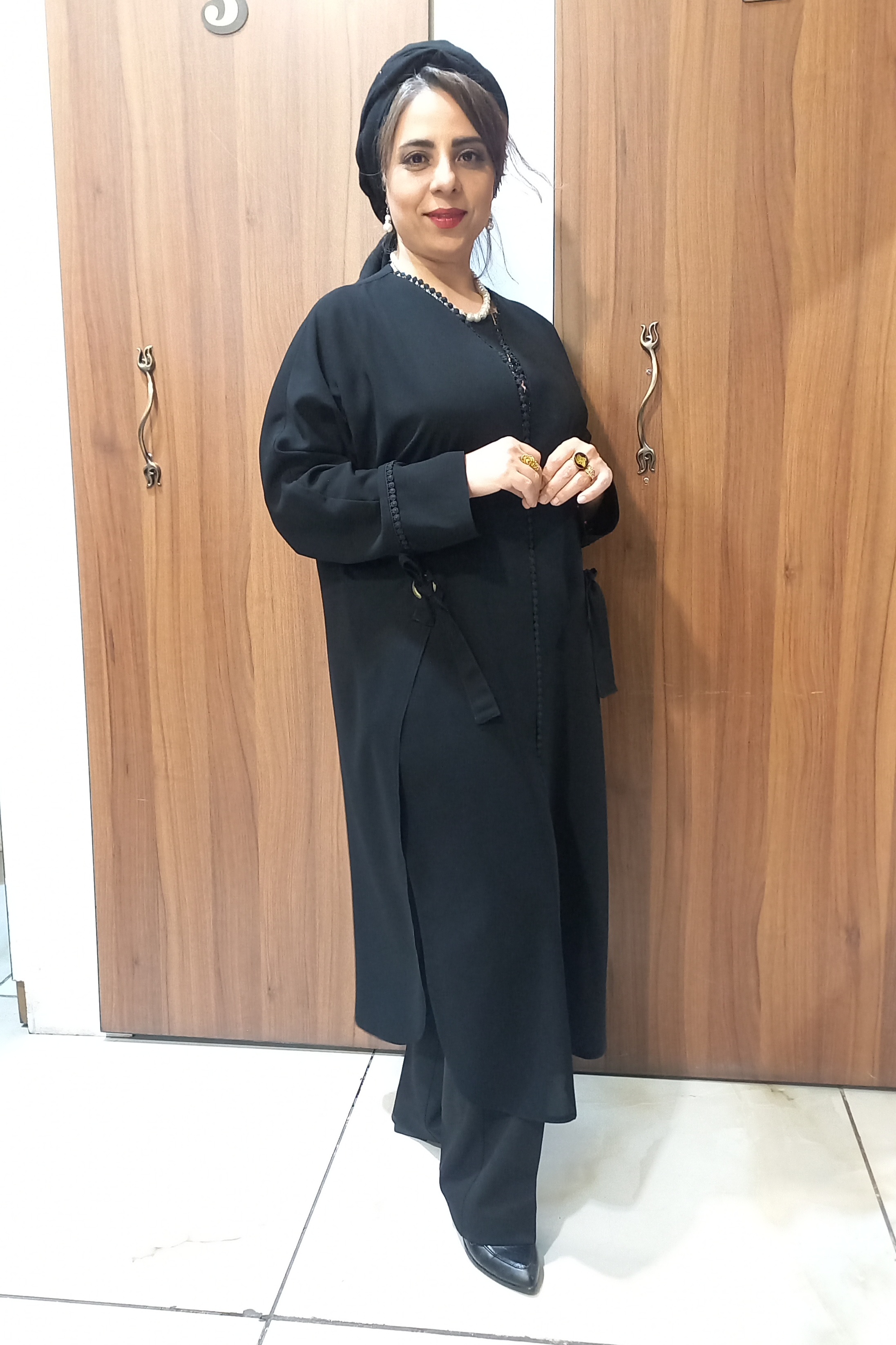مدل کیمونو،بلند،جلو کار قزن دوزی